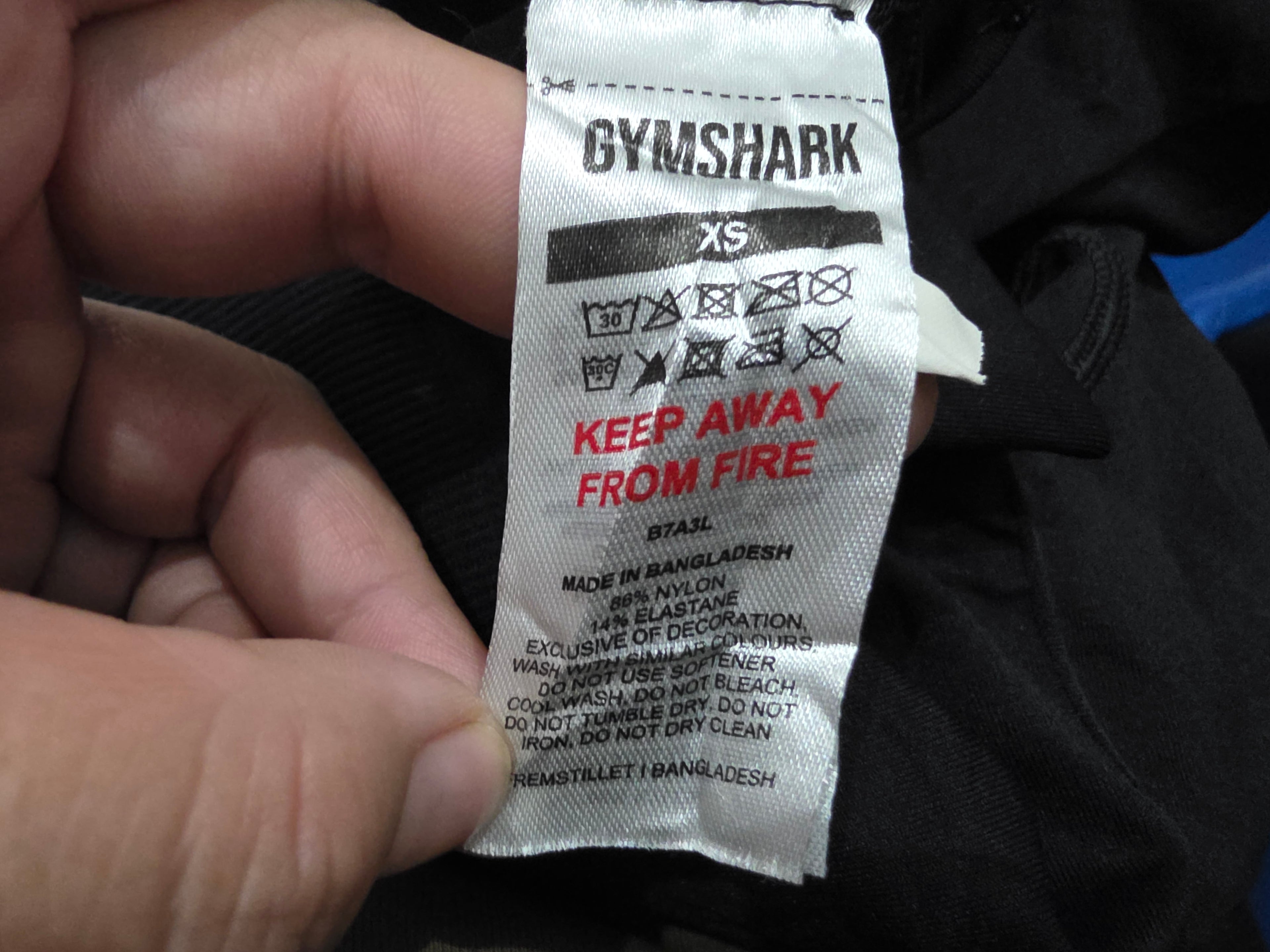 Legging Gymshark Extra Chica Xs Negro