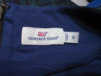 Vestido Vineyard Vines De Mujer Talla 2 Azul/verde