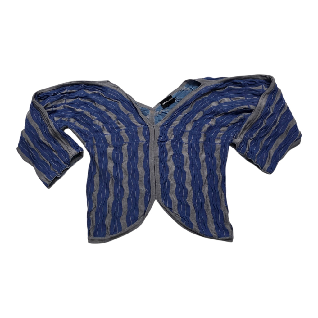 Blusa Giorgio Armani Talla 42 Azul/gris