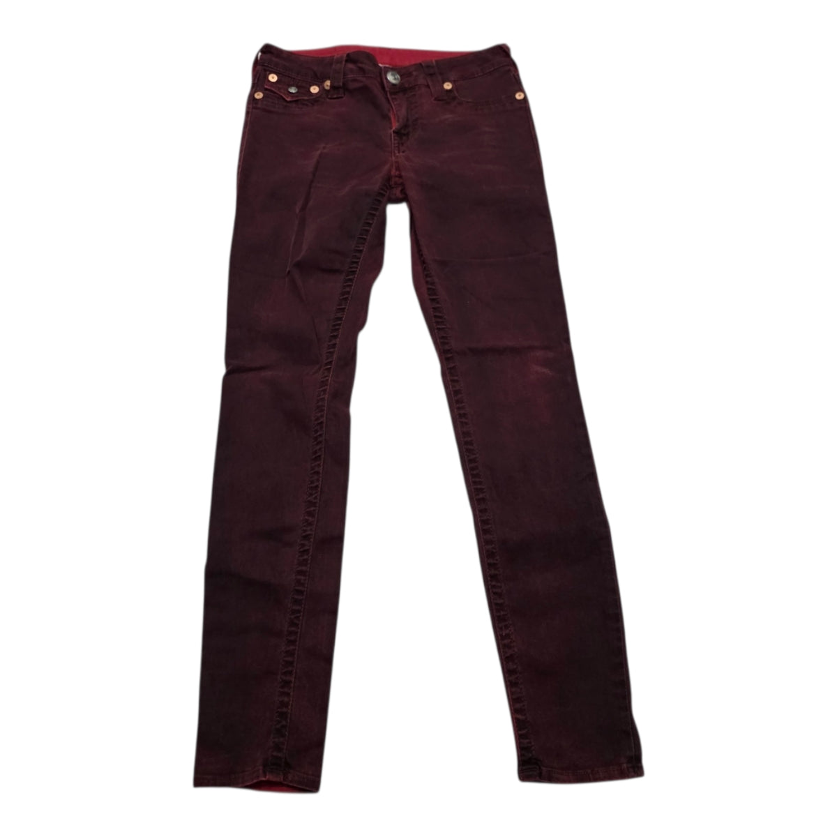 Pantalon True Religion De Mujer Talla 27 Rojo