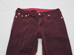 Pantalon True Religion De Mujer Talla 27 Rojo