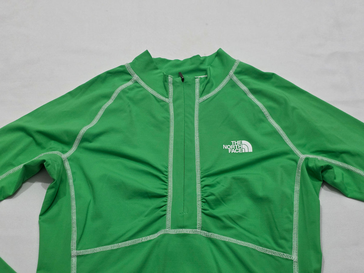 Playera The North Face Chico S Verde Medio Cierre