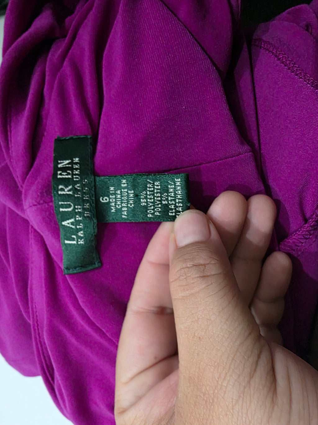 Vestido Ralph Lauren De Mujer Talla 6 Color Violeta