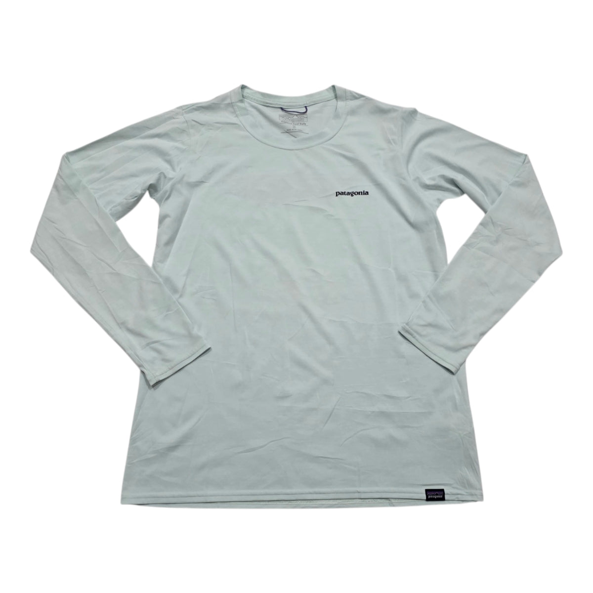Playera Capilene Patagonia Chico S Azul Claro Manga Larga