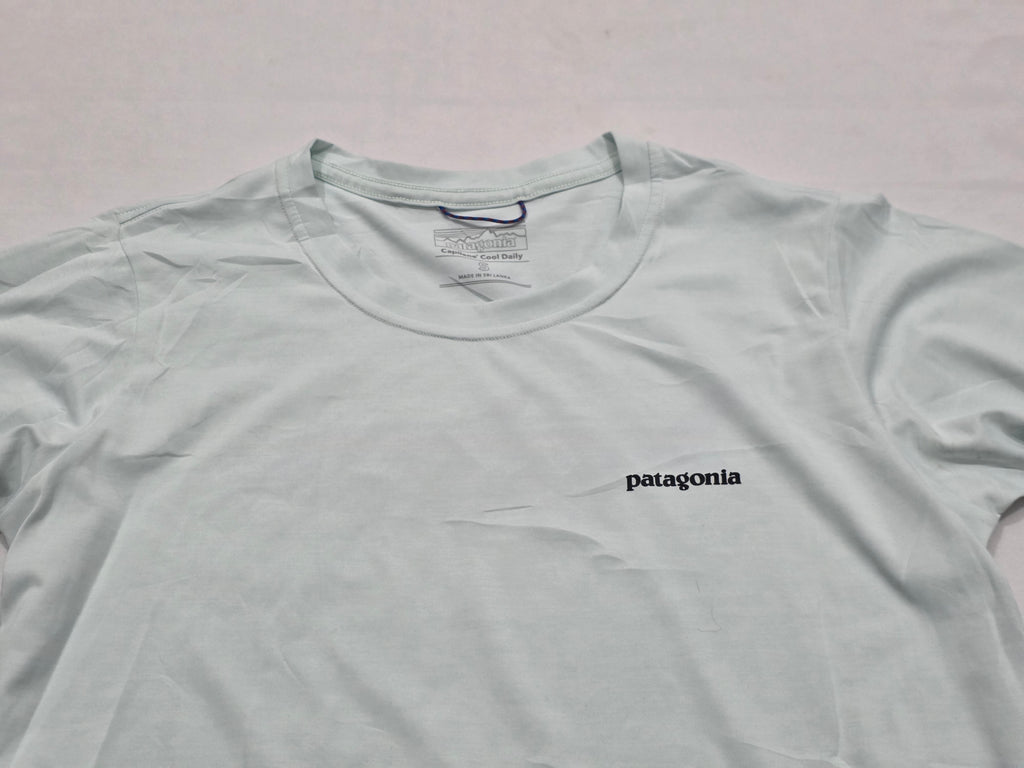 Playera Capilene Patagonia Chico S Azul Claro Manga Larga