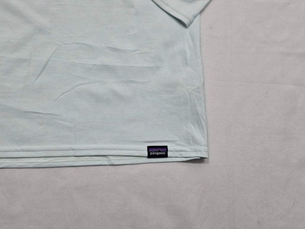 Playera Capilene Patagonia Chico S Azul Claro Manga Larga