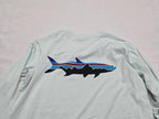 Playera Capilene Patagonia Chico S Azul Claro Manga Larga