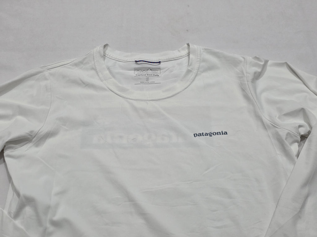 Playera Patagonia De Mujer Chico S Capilene Blanco