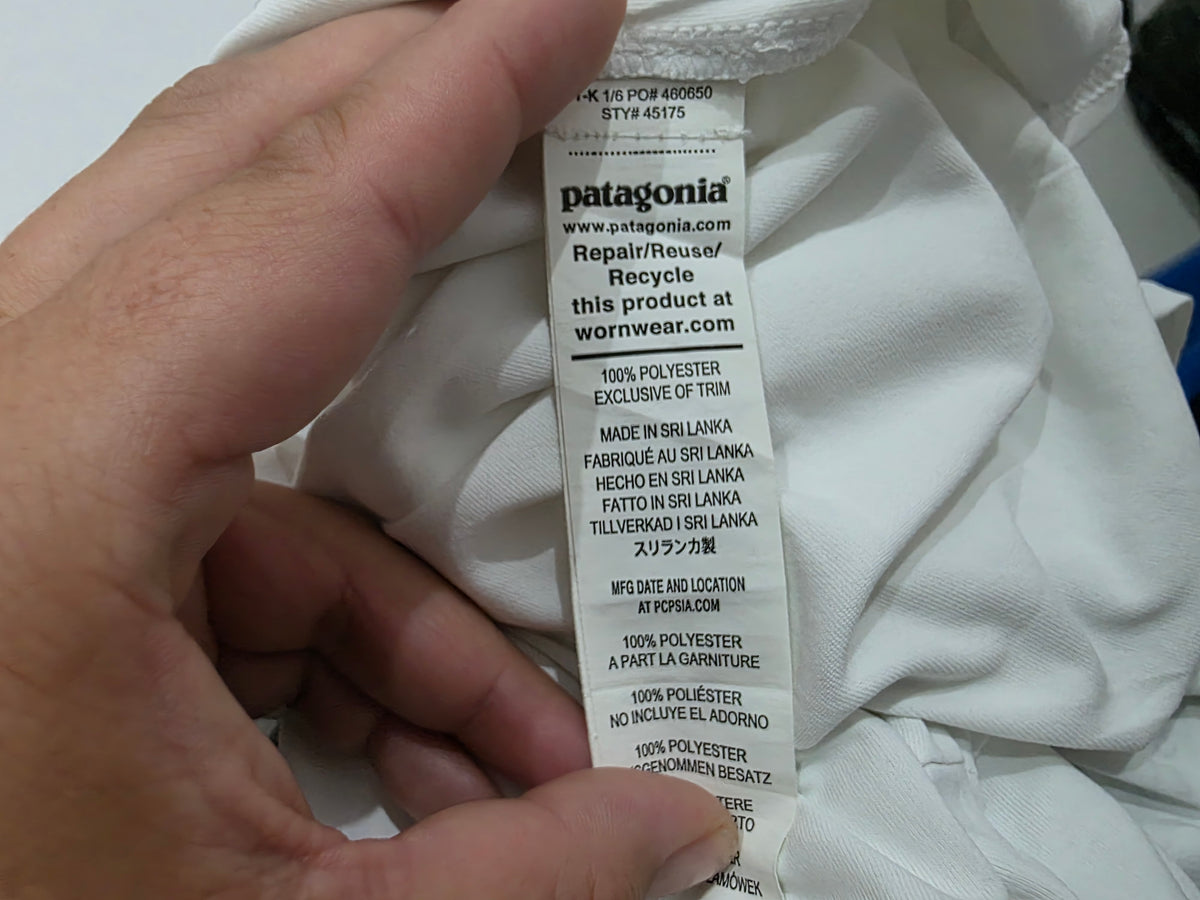 Playera Patagonia De Mujer Chico S Capilene Blanco