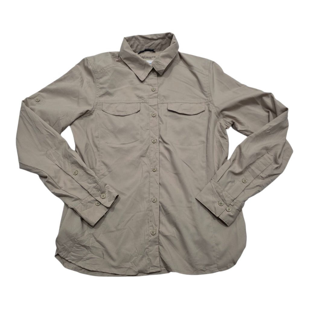 Camisa Columbia De Mujer Talla Chica Cafe