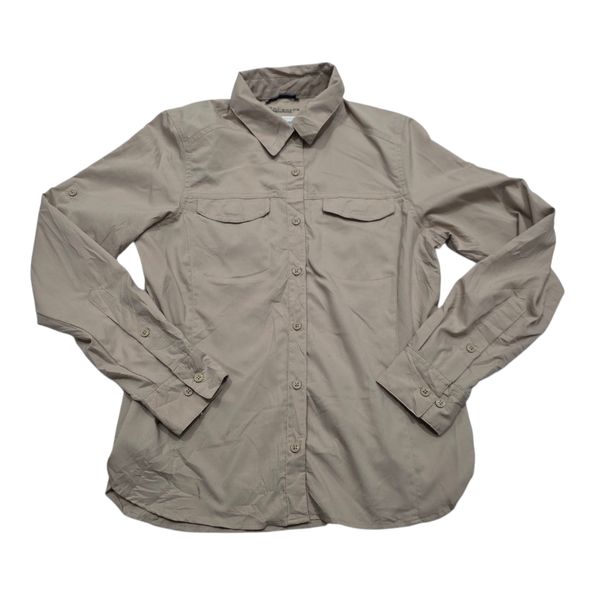Camisa Columbia De Mujer Talla Chica Cafe