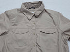 Camisa Columbia De Mujer Talla Chica Cafe