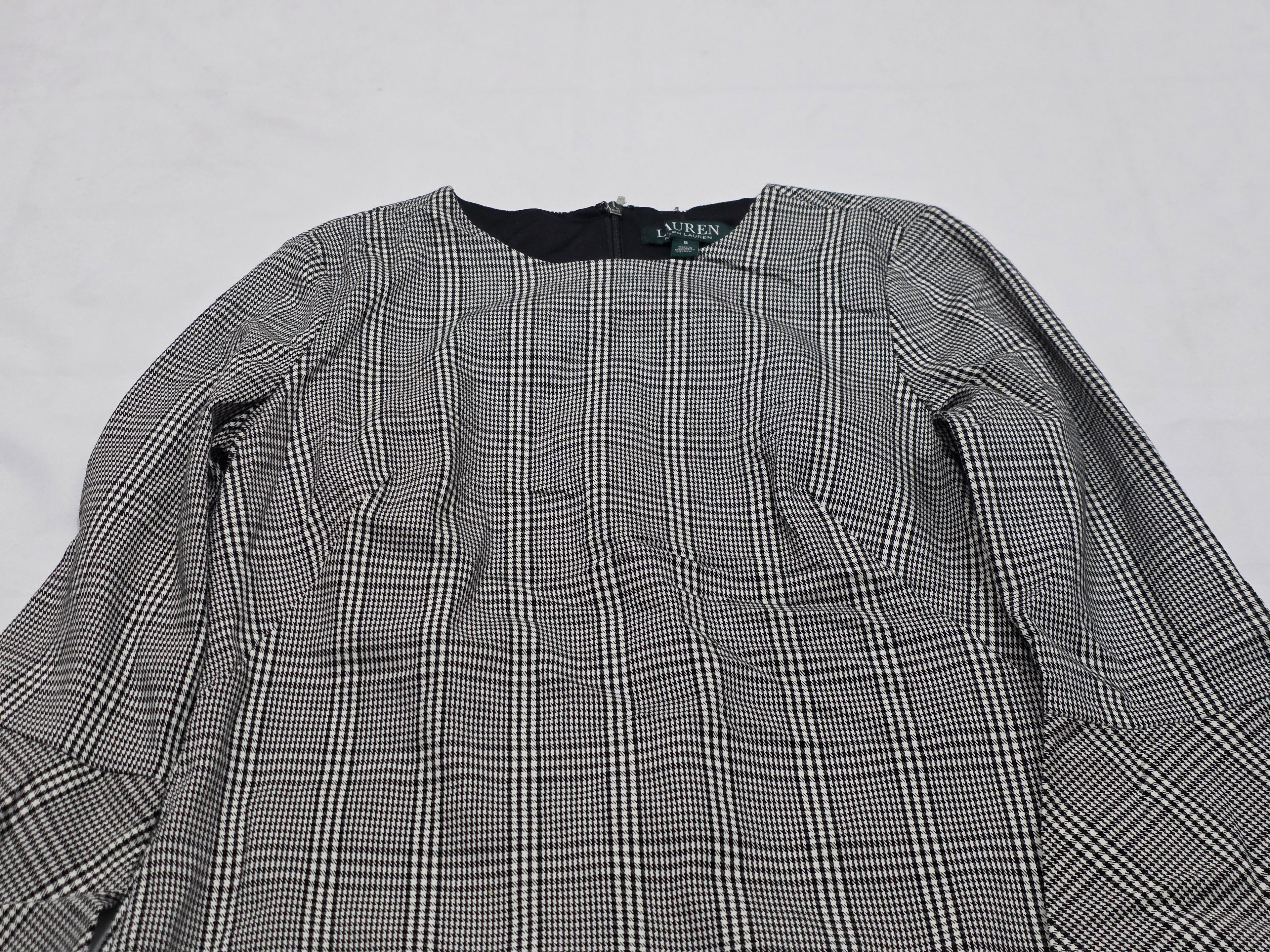 Vestido Ralph Lauren Anda Amplia Gris Talla 6