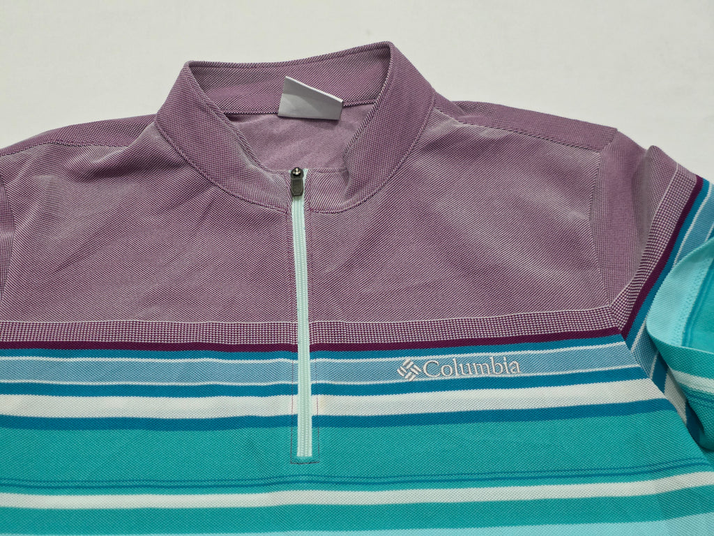 Playera Columbia Mediana M Medio Cierre Azul