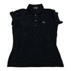 Playera Lacoste Talla 38 Negra Poli