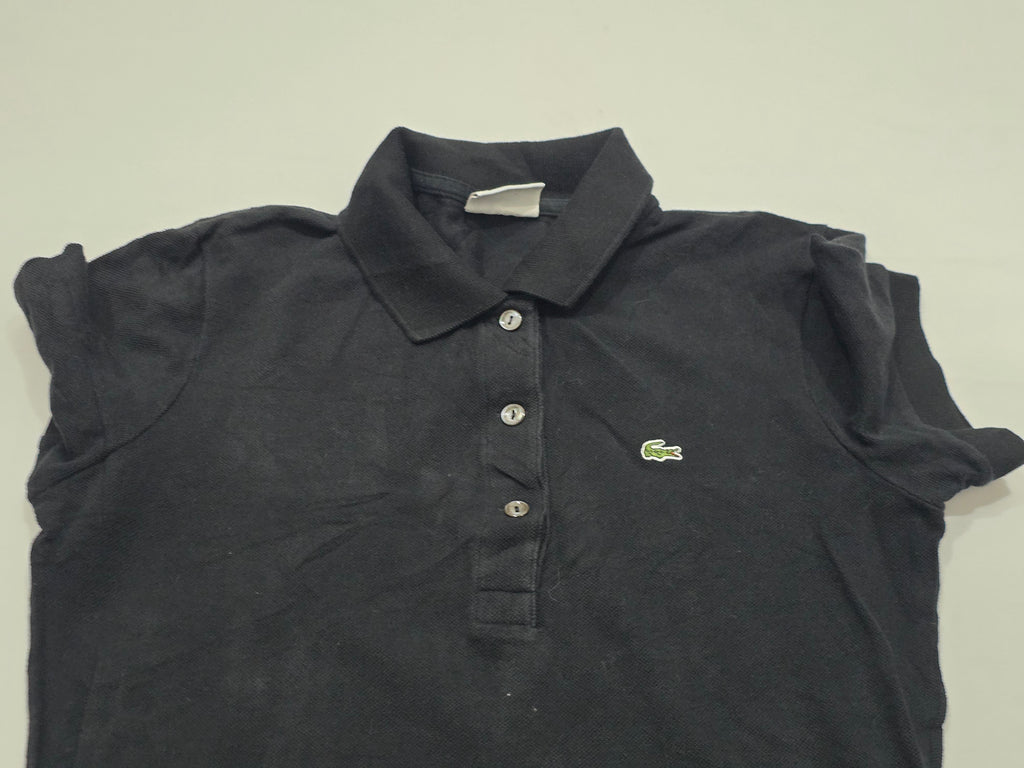 Playera Lacoste Talla 38 Negra Poli