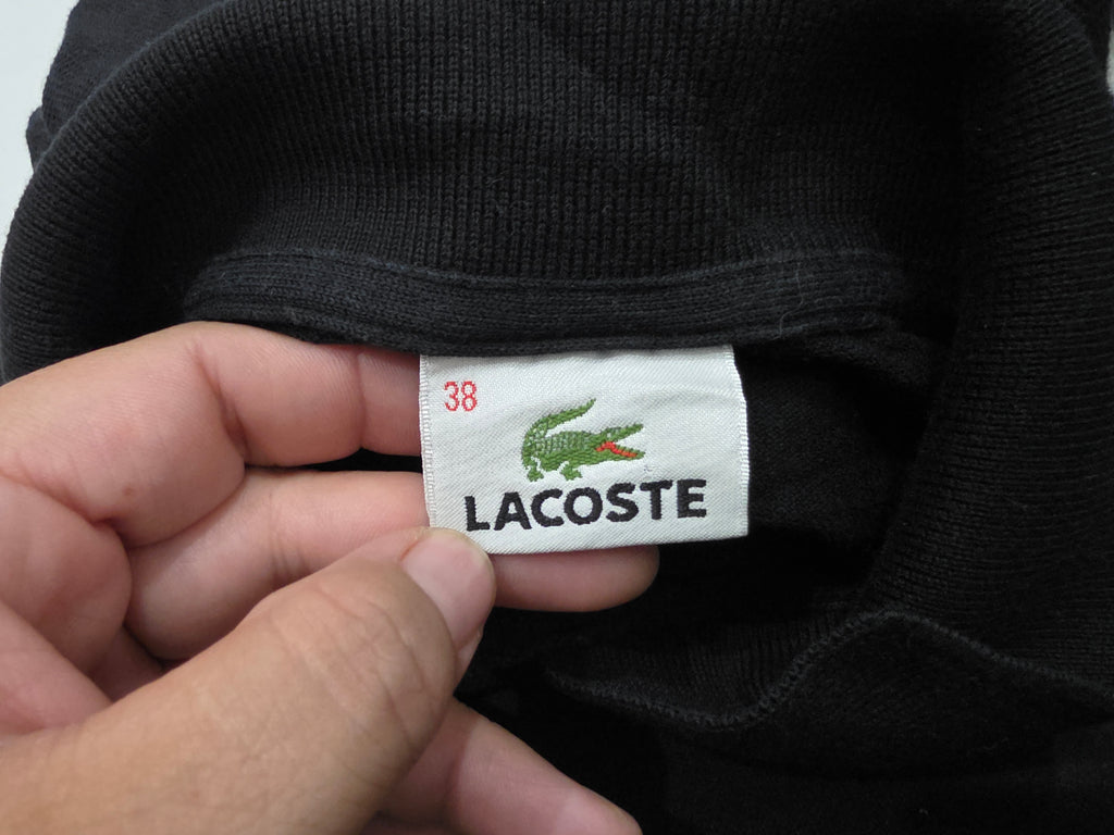 Playera Lacoste Talla 38 Negra Poli