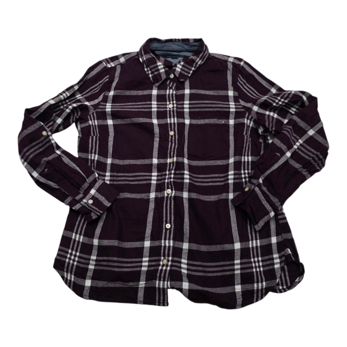 Camisa Tommy Hilfiger Mediana M Vino