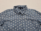 Camisa Tommy Hilfiger Mediana M Azul Acero Lunares