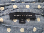 Camisa Tommy Hilfiger Mediana M Azul Acero Lunares
