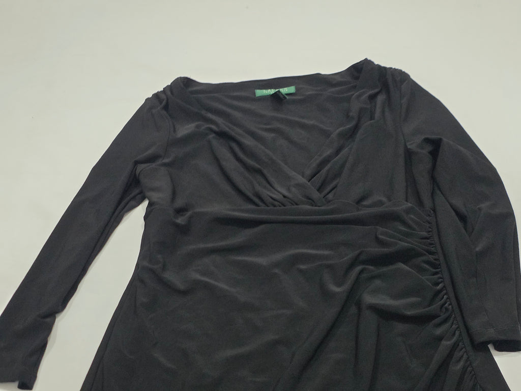 Vestido Ralph Lauren Talla 8 Negro Manga Larga
