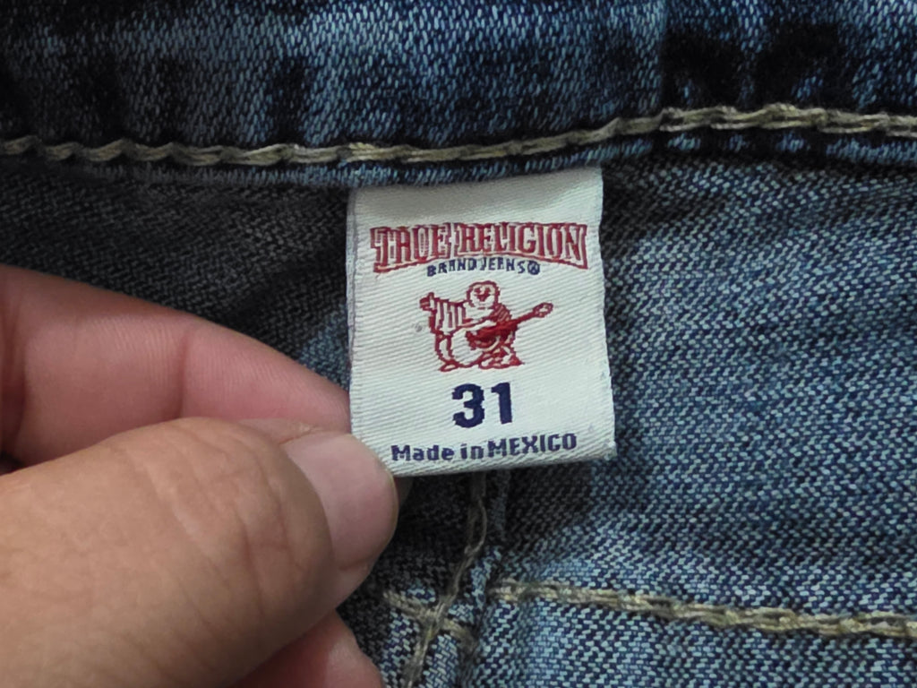 Pantalon True Religion Talla 31 Azul Deslavado