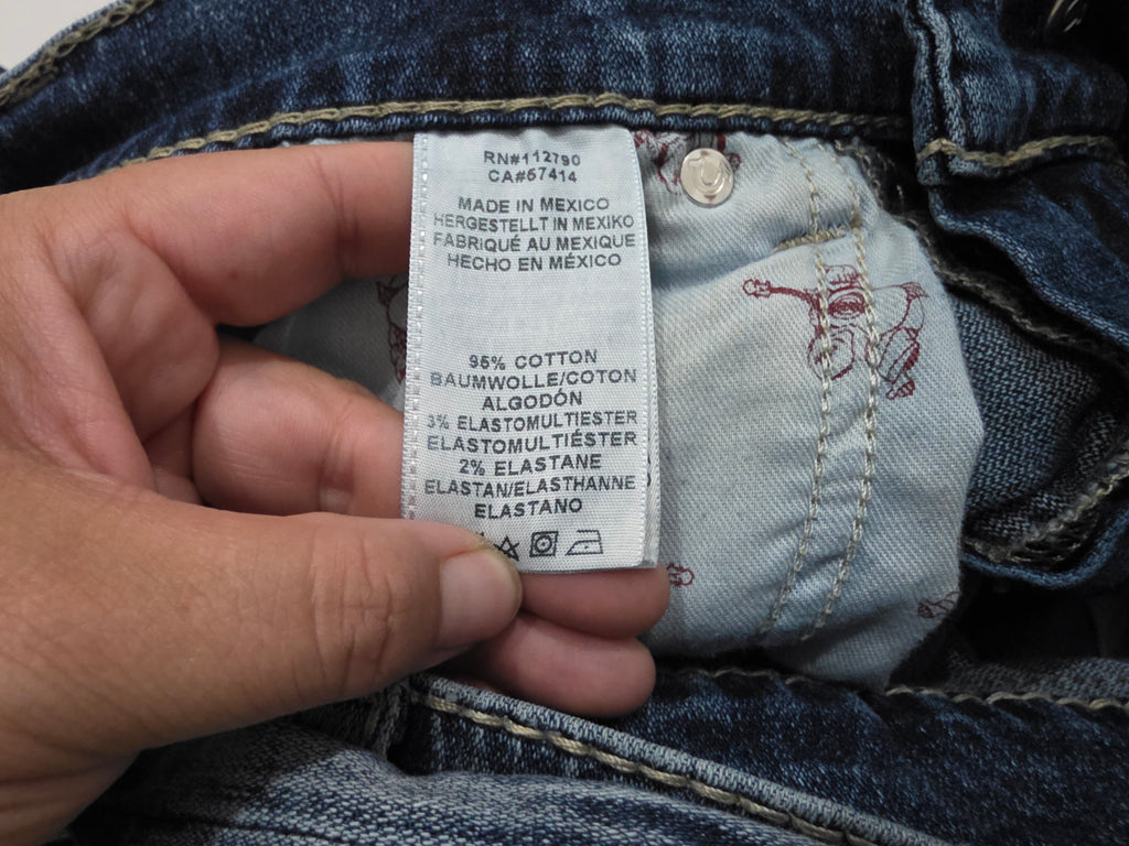 Pantalon True Religion Talla 31 Azul Deslavado