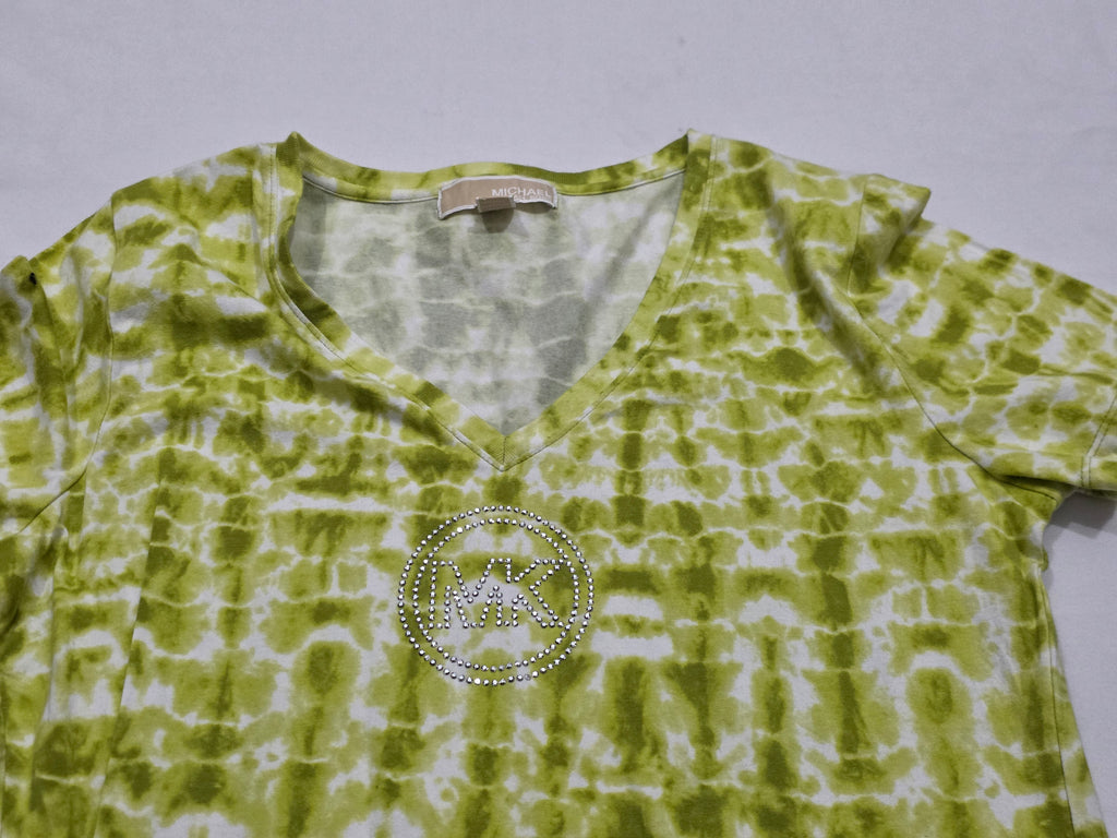 Playera Tye Die Verde Michael Kors Grande L