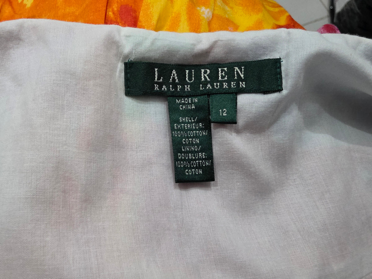 Falda Ralph Lauren Talla 12 Multicolor