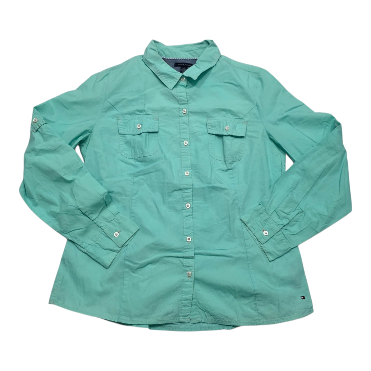 Camisa Tommy Hilfiger Grande L Color Menta