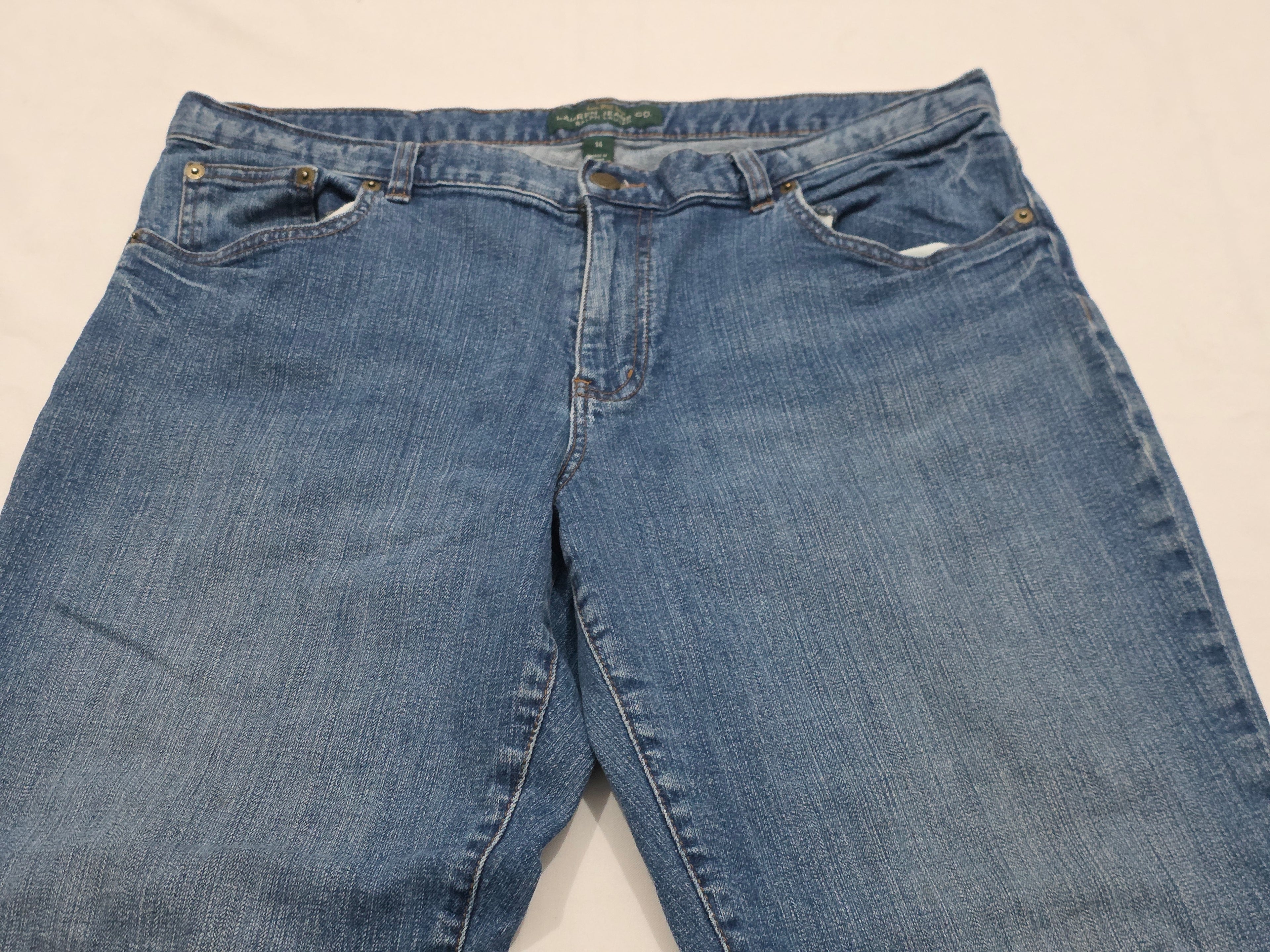 Pantalon Ralph Lauren Talla 14 Azul Mezclilla