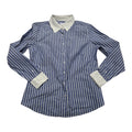 Camisa Brooks Brothers Talla 12 Azul Rayada