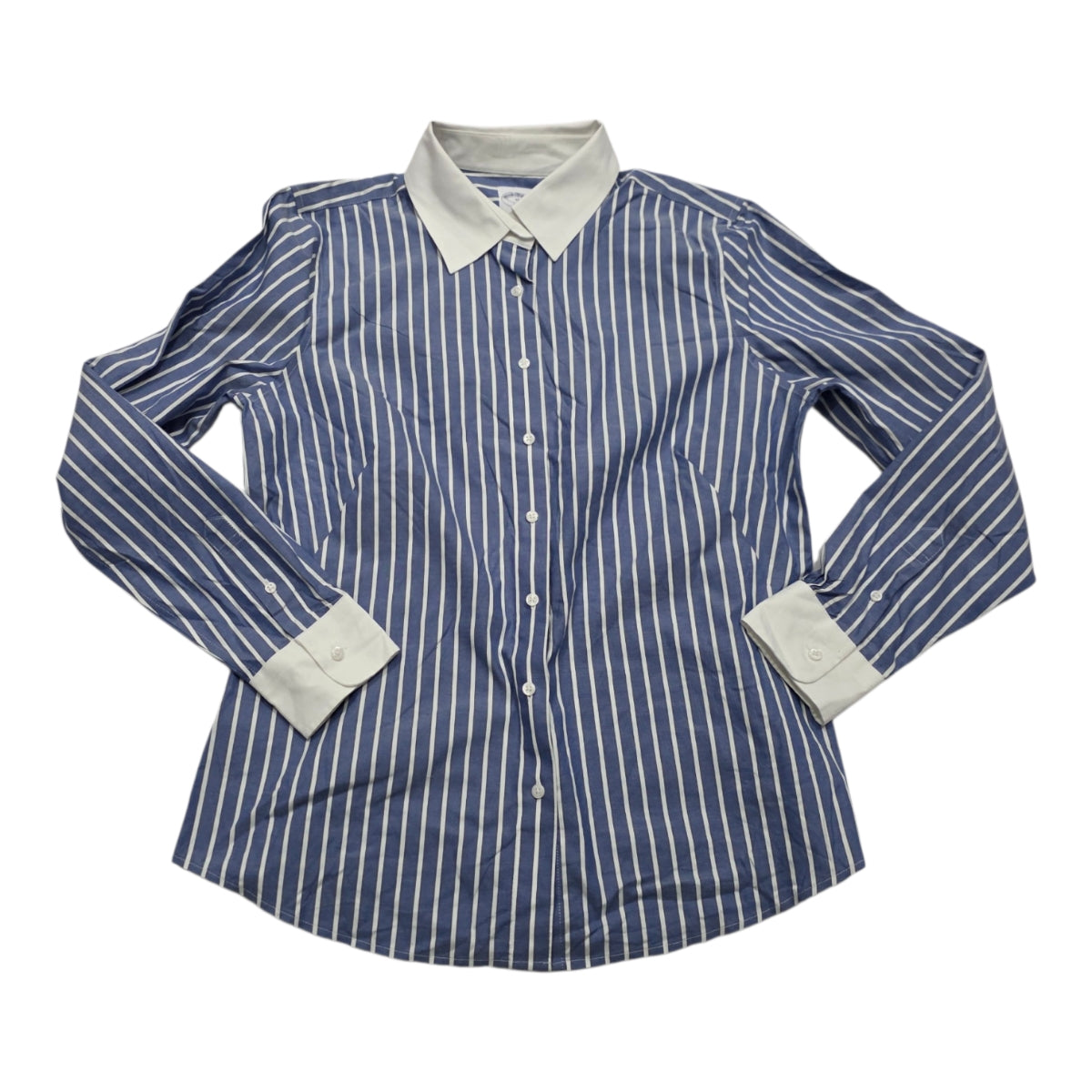 Camisa Brooks Brothers Talla 12 Azul Rayada