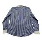 Camisa Brooks Brothers Talla 12 Azul Rayada