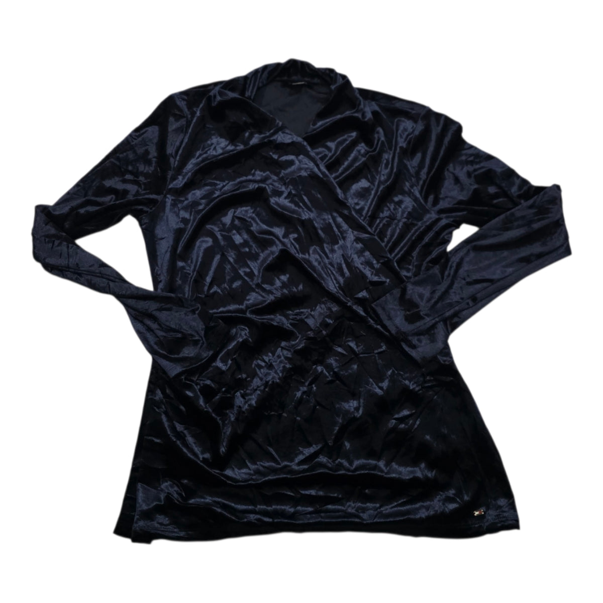 Blusa Terciopelo Tommy Hilfiger Grande L Azul