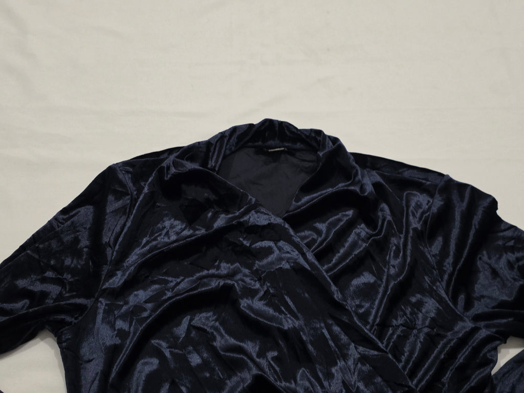 Blusa Terciopelo Tommy Hilfiger Grande L Azul