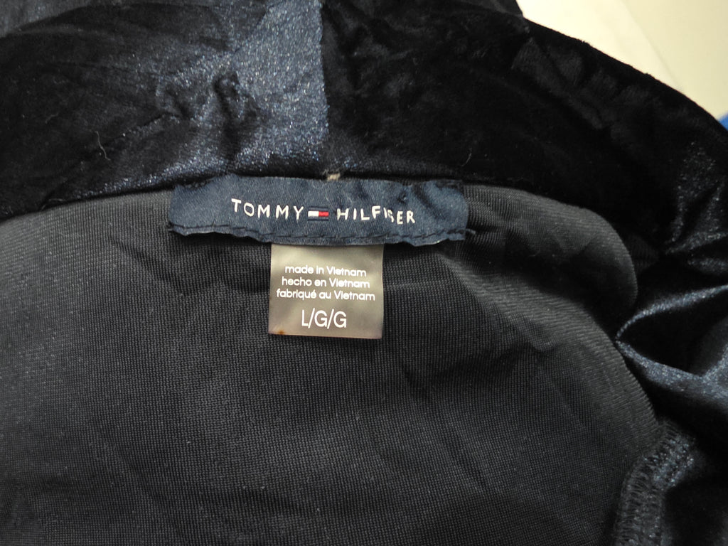 Blusa Terciopelo Tommy Hilfiger Grande L Azul