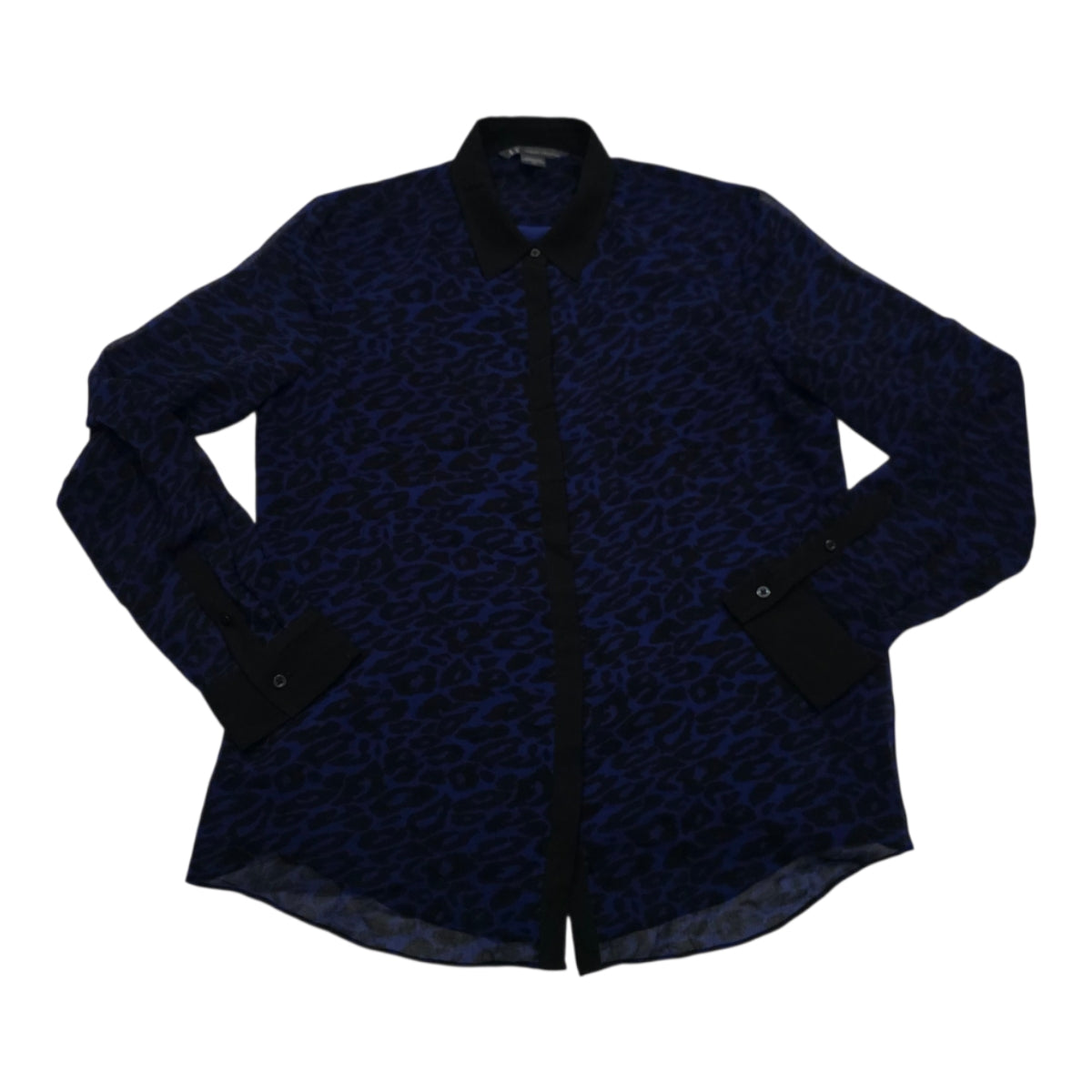 Camisa Armani Exchange Grande L Azul/negro