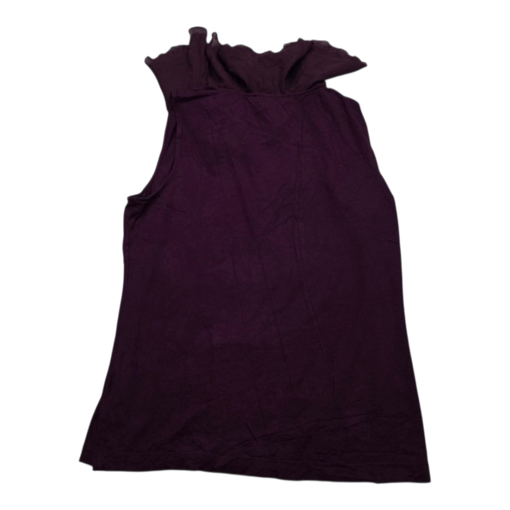 Blusa Ralph Lauren Grande L Morada Con Olanes