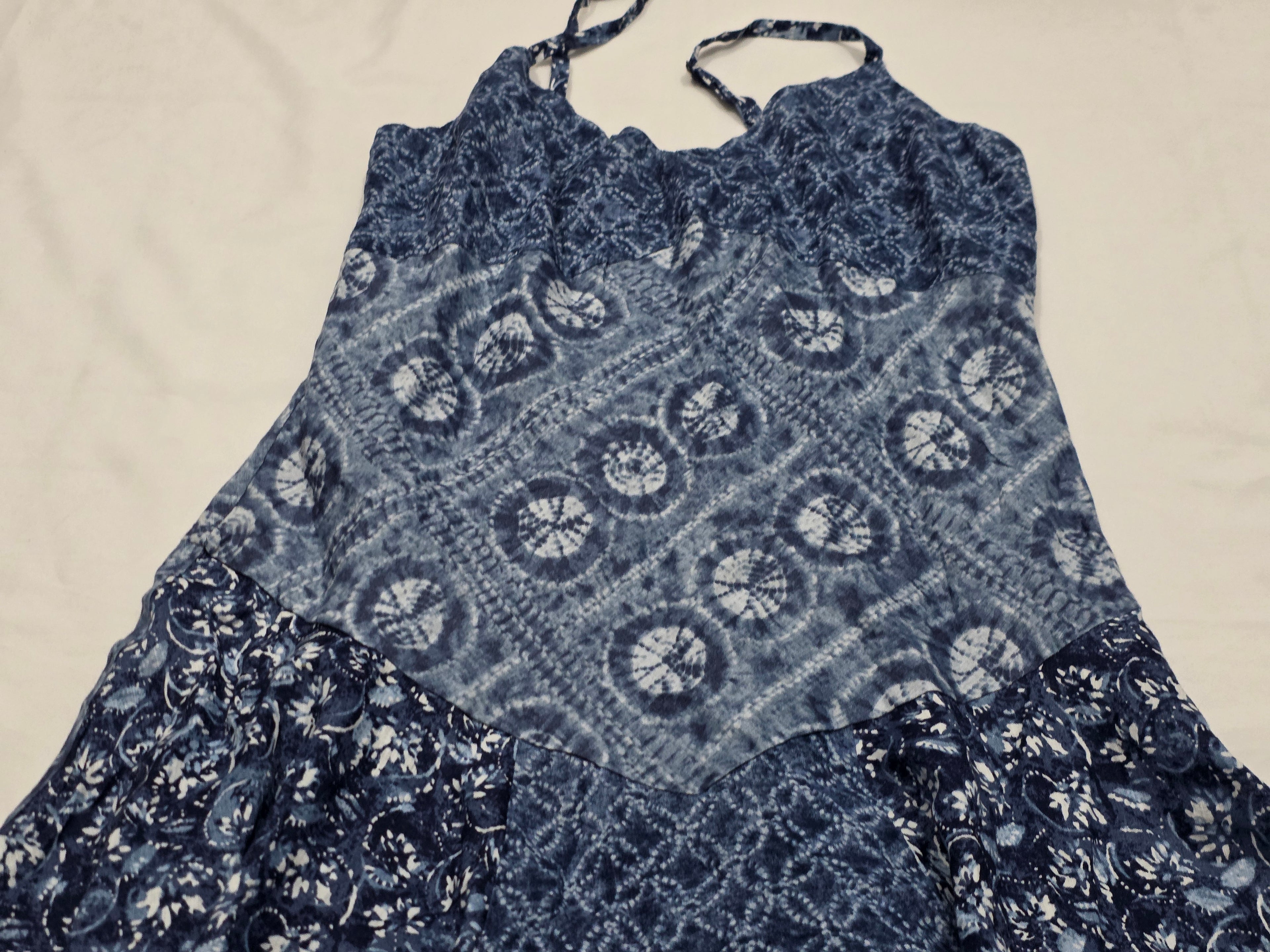 Vestido Ralph Lauren Talla 14 De Lino Azul