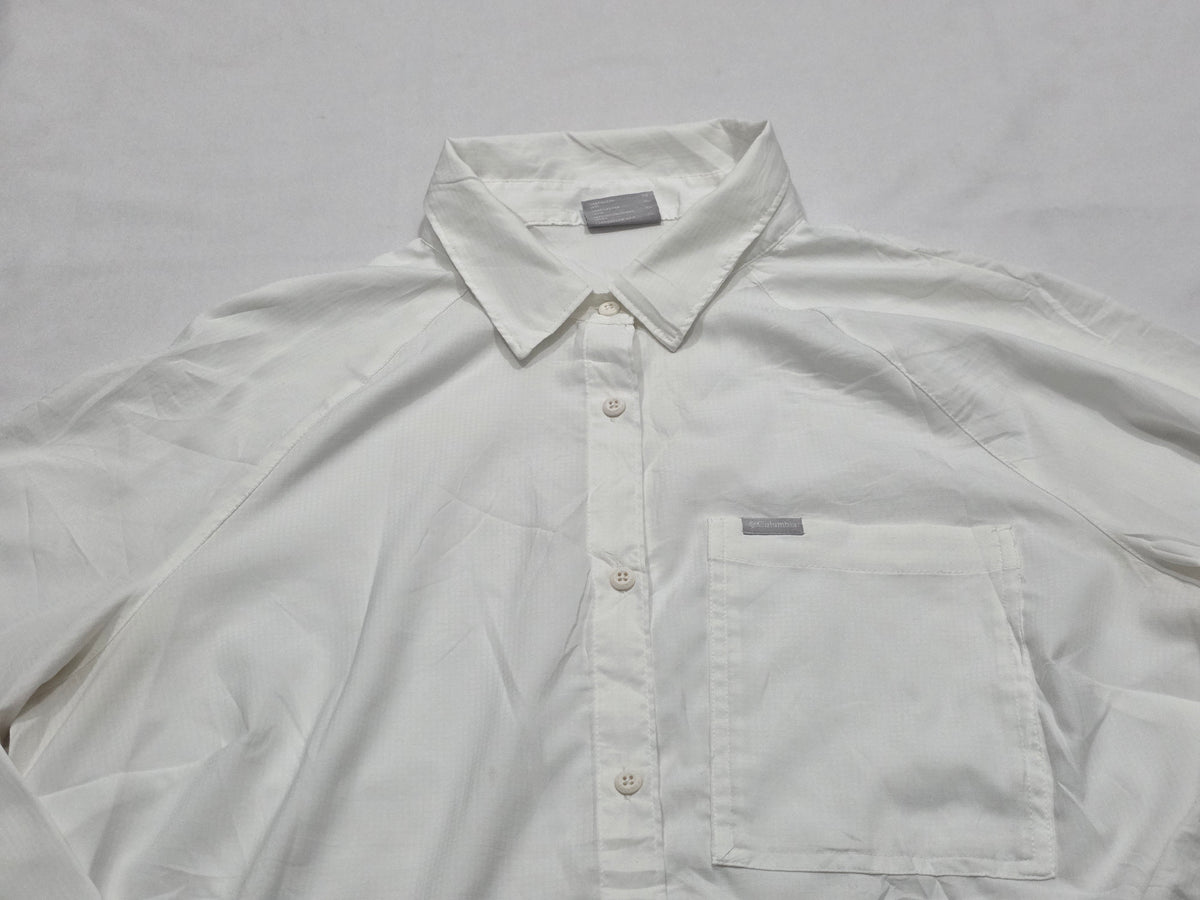 Camisa Columbia Extra Grande Blanca