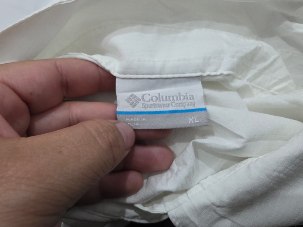 Camisa Columbia Extra Grande Blanca