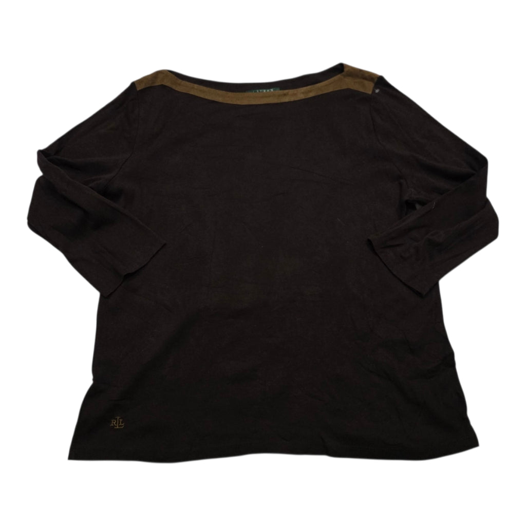 Playera Ralph Lauren Xgrande Xl Cafe Con Dorado