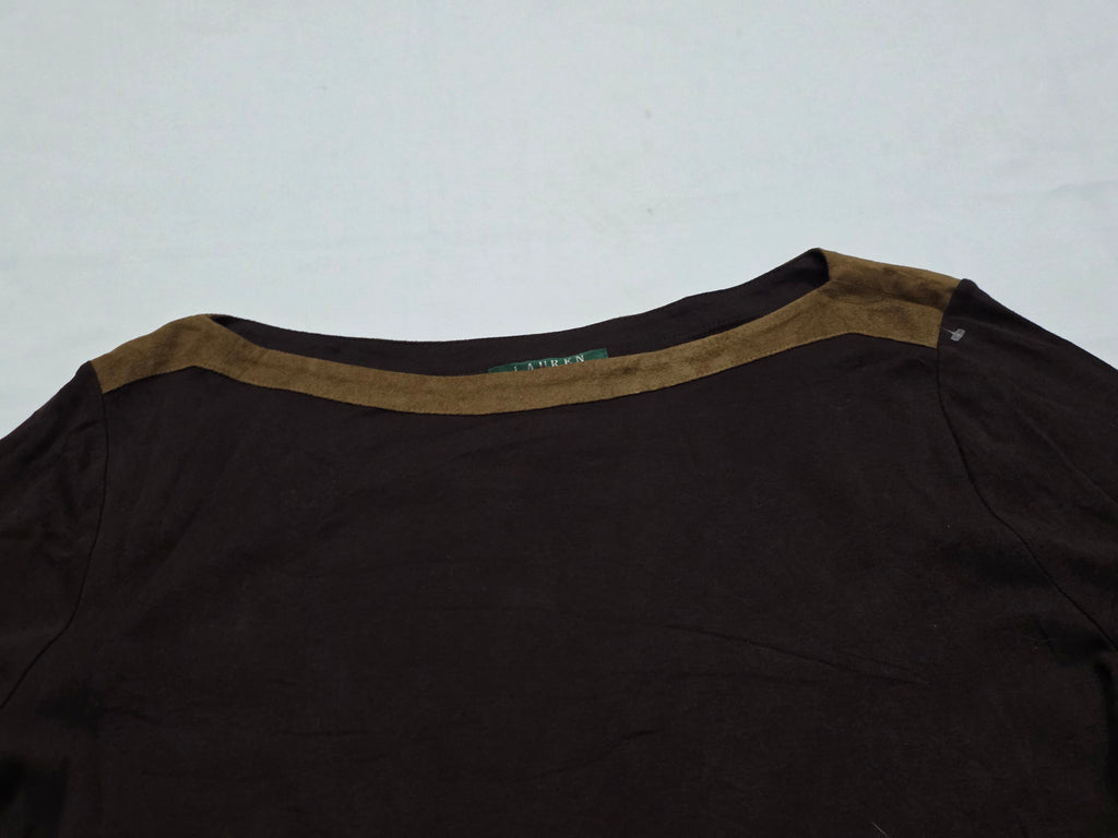 Playera Ralph Lauren Xgrande Xl Cafe Con Dorado