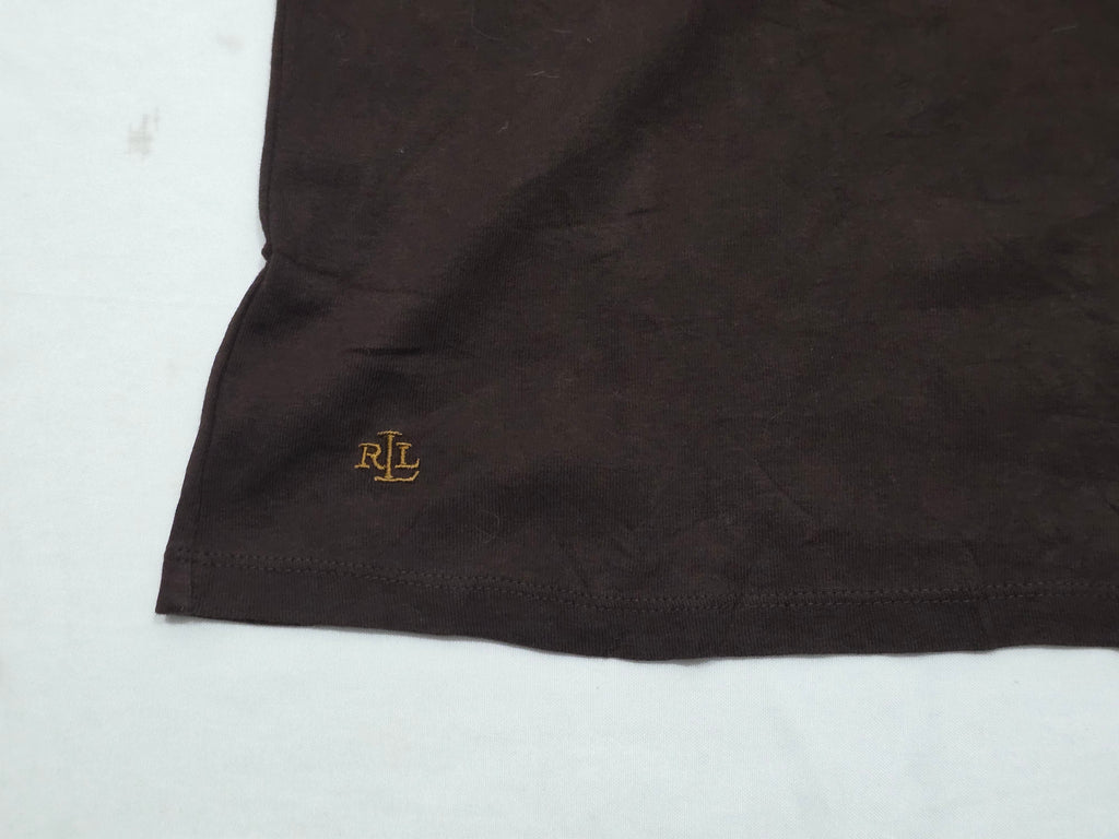 Playera Ralph Lauren Xgrande Xl Cafe Con Dorado