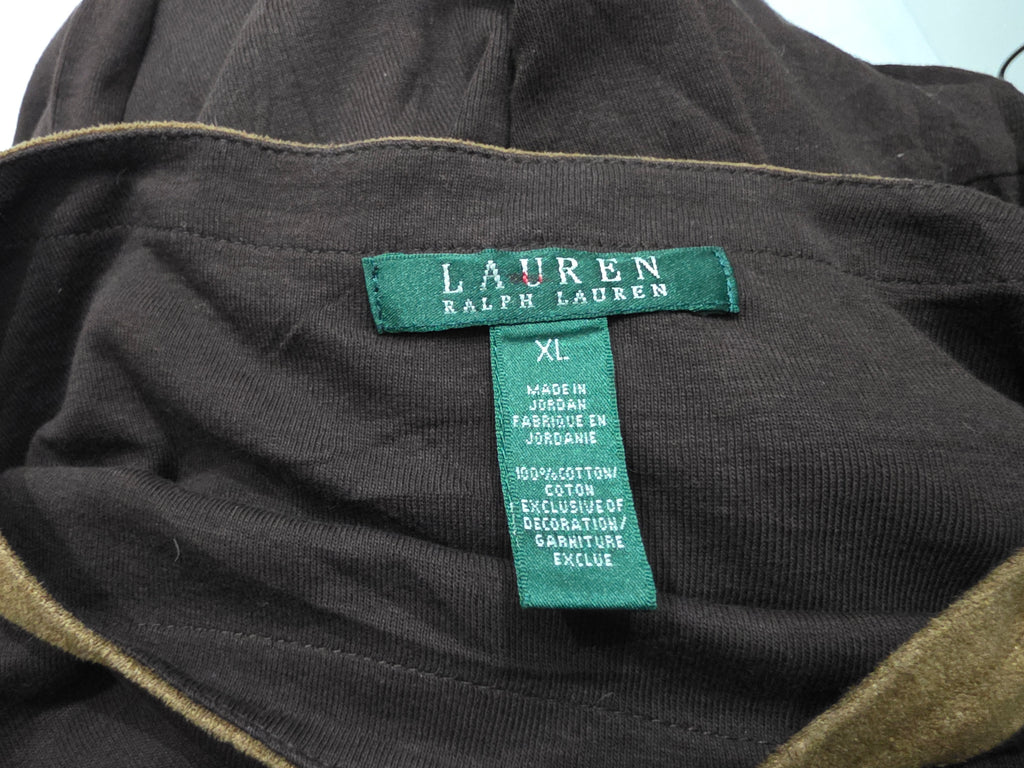 Playera Ralph Lauren Xgrande Xl Cafe Con Dorado