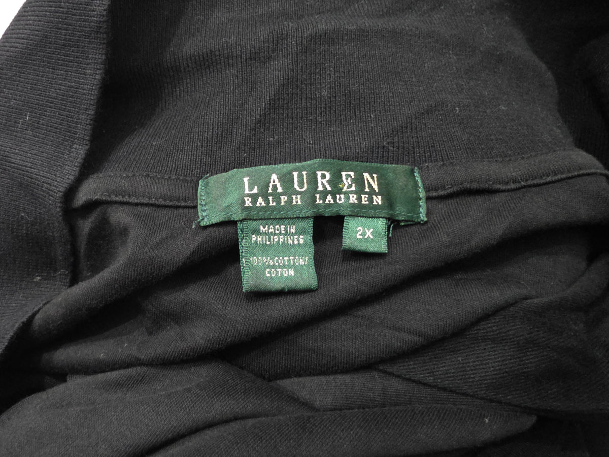 Playera Ralph Lauren Talla 2xl Negra Cuello