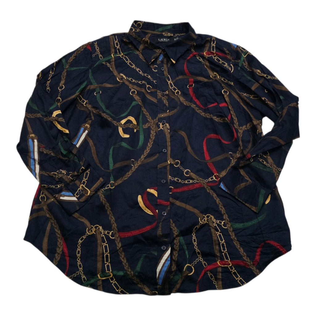 Camisa Ralph Lauren Talla 2x Azul Marino
