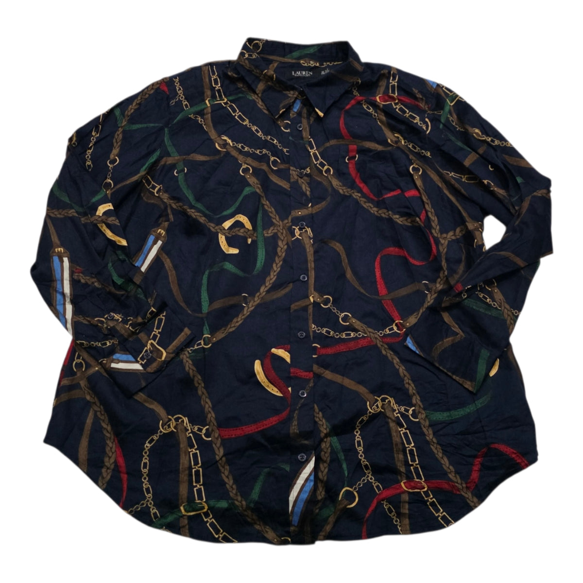 Camisa Ralph Lauren Talla 2x Azul Marino