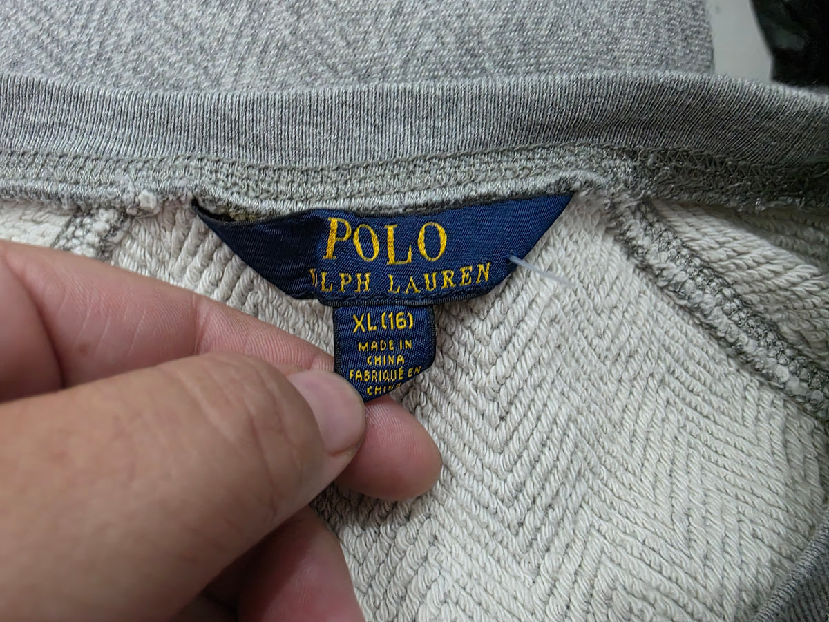 Sudadera Ligera Polo Ralph Lauren Xgrande Adolescente Gris